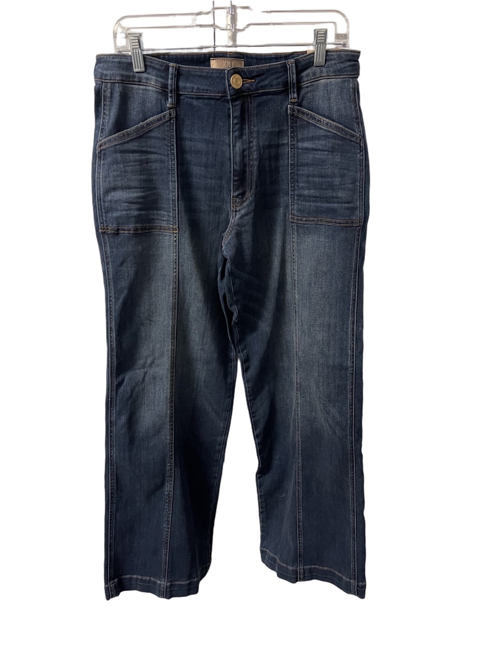 Kut from the Kloth Jodi High Rise Wide Legs Women’s Dark Blue Jeans Sz 10 NWT